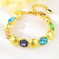 Picture of Buy Gold Plated Big Fashion Bracelet with Low Cost