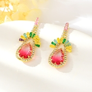 Show details for Copper or Brass Cubic Zirconia Dangle Earrings with Full Guarantee Show details for Copper or Brass Cubic Zirconia Dangle Earrings with Full Guarantee