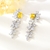 Picture of Most Popular Cubic Zirconia Yellow Dangle Earrings