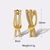 Picture of Origninal Medium Gold Plated Huggie Earrings