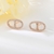 Picture of Staple Small White Stud Earrings