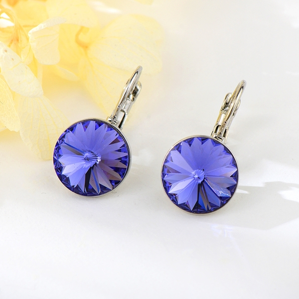 Picture of 12 mm Swarovski Element Crystal Satellite Diamond Earrings