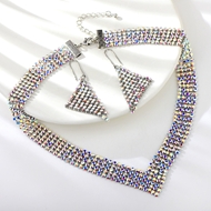 Show details for Impressive White Swarovski Element 2 Piece Jewelry Set with Low MOQ Show details for Impressive White Swarovski Element 2 Piece Jewelry Set with Low MOQ