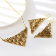 Show details for Gold Plated Swarovski Element 2 Piece Jewelry Set with Low MOQ Show details for Gold Plated Swarovski Element 2 Piece Jewelry Set with Low MOQ