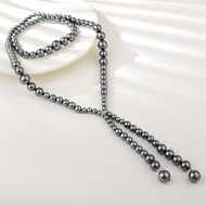 Show details for Irresistible Black Big Y Necklace For Your Occasions Show details for Irresistible Black Big Y Necklace For Your Occasions
