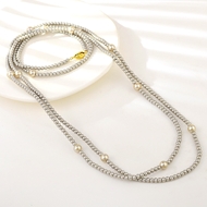 Show details for Trendy Gold Plated Copper or Brass Layered Necklace with No-Risk Refund Show details for Trendy Gold Plated Copper or Brass Layered Necklace with No-Risk Refund