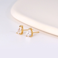 Picture of Love & Heart Cubic Zirconia Big Stud Earrings with Speedy Delivery