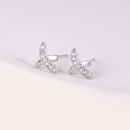 Picture of Delicate White Big Stud Earrings with Low Cost