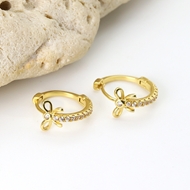 Picture of Delicate Small Huggie Earrings Online Only