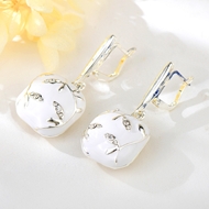 Picture of Good Quality Artificial Crystal Dubai Dangle Earrings From Reliable Factory