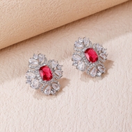 Picture of Nice Cubic Zirconia Big Big Stud Earrings