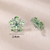 Picture of Attractive Green Cubic Zirconia Big Stud Earrings For Your Occasions