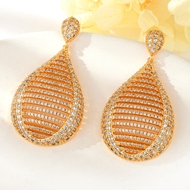 Show details for Amazing Big Gold Plated Dangle Earrings Show details for Amazing Big Gold Plated Dangle Earrings
