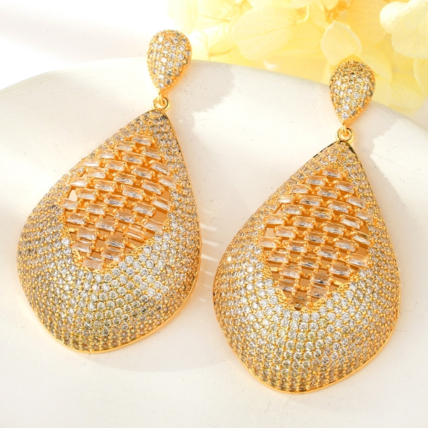 Picture of Luxury Gold Plated Dangle Earrings with Worldwide Shipping