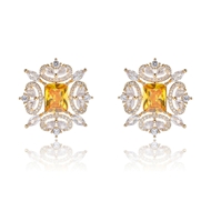 Picture of Luxury Gold Plated Big Stud Earrings in Exclusive Design