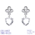 Picture of Buy Platinum Plated White Dangle Earrings with Low Cost