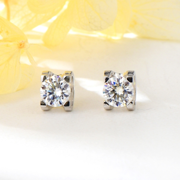 Picture of Need-Now White 925 Sterling Silver Big Stud Earrings from Editor Picks