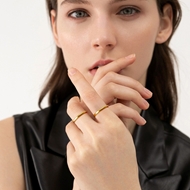 Picture of Charming Gold Plated Delicate Fashion Ring of Original Design