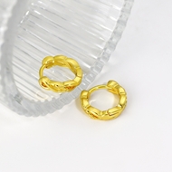 Picture of Delicate Plain Delicate Huggie Earrings