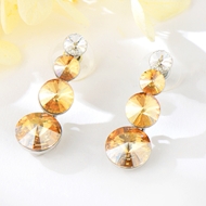 Show details for Platinum Plated Yellow Dangle Earrings Factory Supply Show details for Platinum Plated Yellow Dangle Earrings Factory Supply