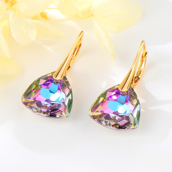 Picture of Big Swarovski Element Dangle Earrings of Original Design