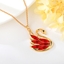 Show details for swan Red Pendant Necklace with Worldwide Shipping