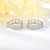 Picture of Fancy Small Cubic Zirconia Huggie Earrings