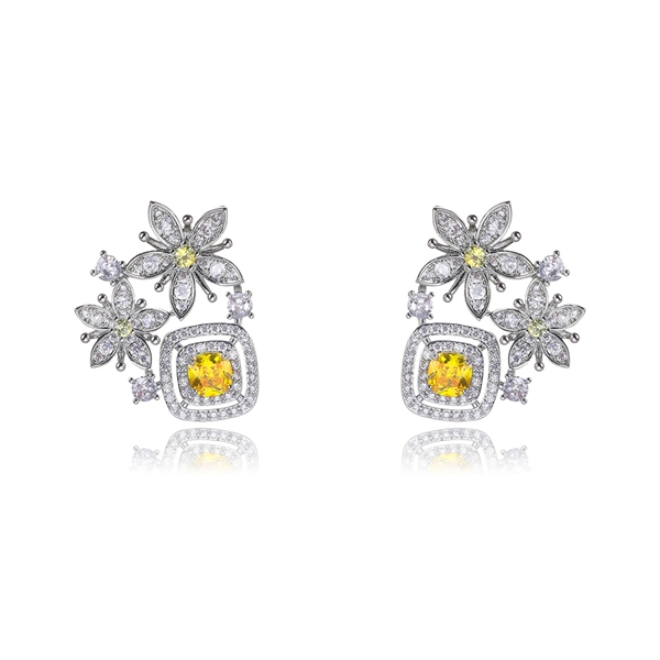 Picture of Distinctive Luxury Yellow Big Stud Earrings