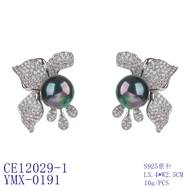 Picture of Beautiful Cubic Zirconia Big Big Stud Earrings