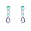 Show details for Nice Cubic Zirconia Gold Plated Dangle Earrings