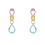 Show details for Low Cost Gold Plated Cubic Zirconia Dangle Earrings with Low Cost