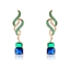 Show details for Copper or Brass Cubic Zirconia Dangle Earrings from Certified Factory