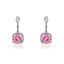 Show details for Geometric Platinum Plated Dangle Earrings with Beautiful Craftmanship