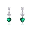Show details for Trendy Platinum Plated Luxury Dangle Earrings with No-Risk Refund