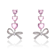 Picture of Love & Heart Luxury Dangle Earrings with Speedy Delivery