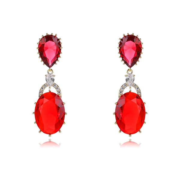 Picture of Popular Cubic Zirconia Luxury Dangle Earrings