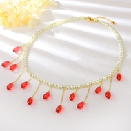 Show details for Red Big Pendant Necklace Exclusive Online Show details for Red Big Pendant Necklace Exclusive Online