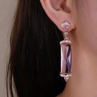 Picture of Great Cubic Zirconia Geometric Dangle Earrings