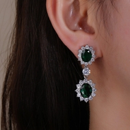 Picture of Luxury Cubic Zirconia Dangle Earrings with 3~7 Day Delivery