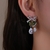 Picture of Designer Platinum Plated Irregular Dangle Earrings at Great Low Price