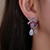 Picture of Nice Cubic Zirconia Pink Dangle Earrings