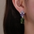 Picture of Inexpensive Platinum Plated Green Dangle Earrings from Reliable Manufacturer