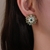 Picture of Low Cost Gold Plated Green Huggie Earrings with Low Cost