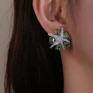 Picture of Wholesale Platinum Plated Starfish Huggie Earrings at Great Low Price