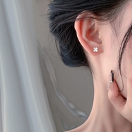 Picture of Cute Flower Small Hoop Earrings Online Only