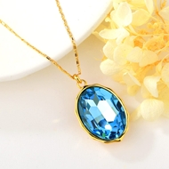 Show details for Unusual Geometric Blue Pendant Necklace Show details for Unusual Geometric Blue Pendant Necklace