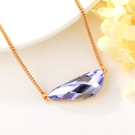 Show details for Wholesale Rose Gold Plated Purple Pendant Necklace with No-Risk Return Show details for Wholesale Rose Gold Plated Purple Pendant Necklace with No-Risk Return