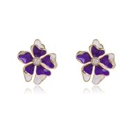 Picture of Eye-Catching Purple Luxury Dangle Earrings with Member Discount