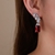 Picture of Party Platinum Plated Dangle Earrings of Original Design