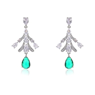 Picture of Low Cost Platinum Plated Party Dangle Earrings with Full Guarantee